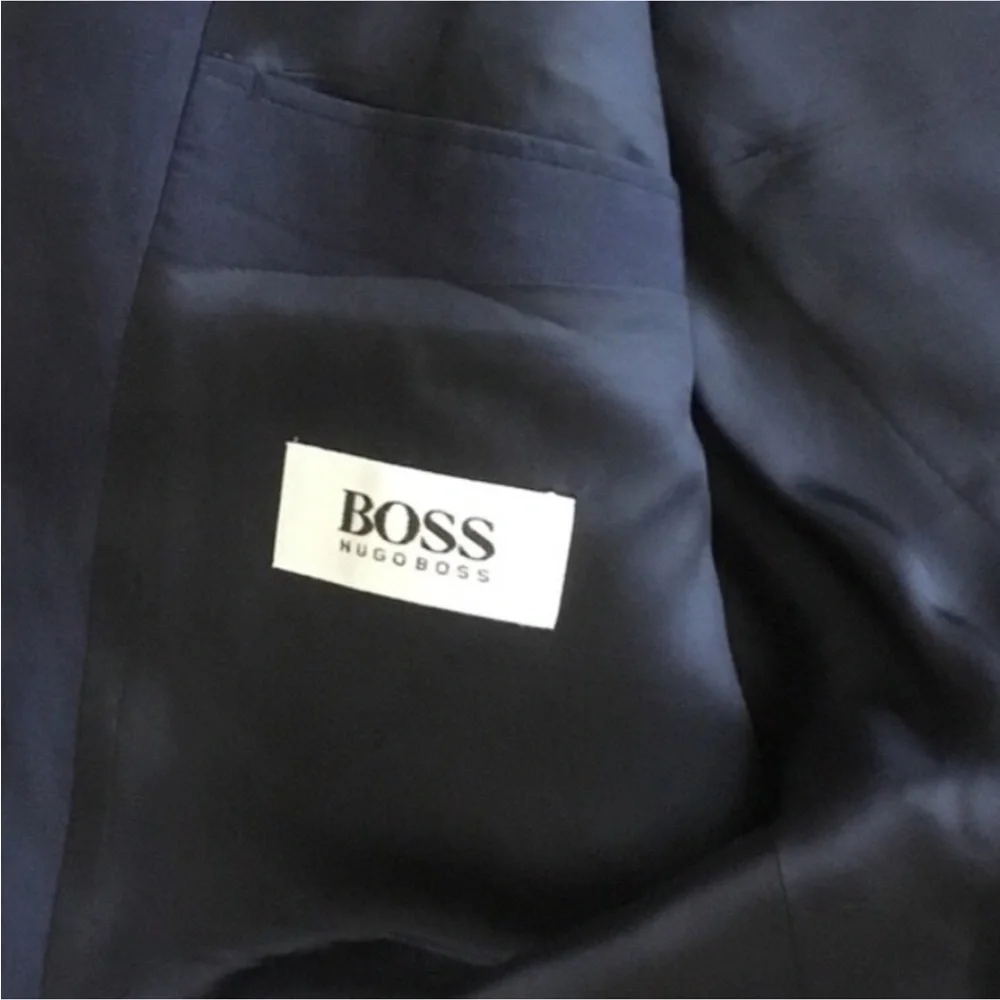 Designer BOSS Hugo Boss Men's Blazer Jacket Silk Linen blend Single Breasted